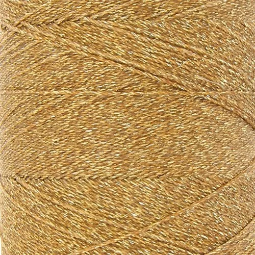 Bobina di filo cerato Linhasita per micro macramè 0,35 mm - Dorato (Ouro) x448m