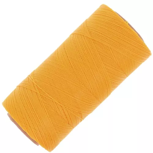 Filo cerato Linhasita per micro macramè 0,35 mm Golden Yellow (218) x448 m