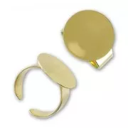 Base per incollare mm. 18 Dorato con oro finox1