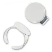 Base per incollare mm. 16 argentato x1