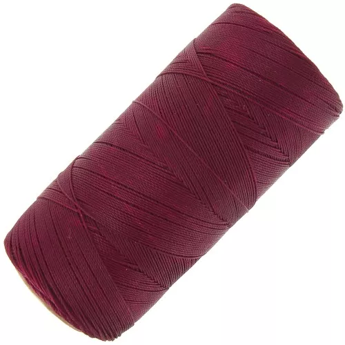 Bobina di filo cerato Linhasita per micro macramè 0,35 mm - Borgogna (60) x448m