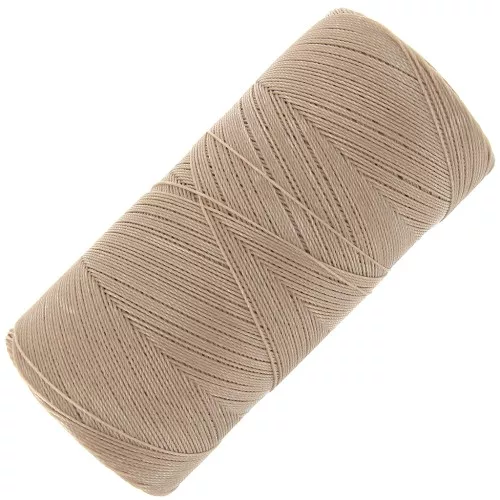 Bobina di filo cerato Linhasita per micro macramè 0,35 mm - Vaniglia (531) x448m