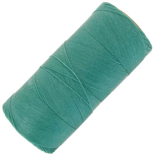 Bobina di filo cerato Linhasita per micro macramè 0,35 mm Verde Turchese (224) x448m