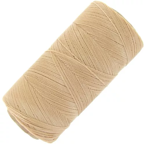 Bobina di filo cerato Linhasita per micro macramè 0,35 mm - Paglia (18) x448m