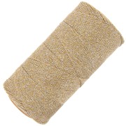 Bobina cerata Linhasita per micro macramè 0,35 mm Dorato (Ouro-Prata)x448m|raw }}