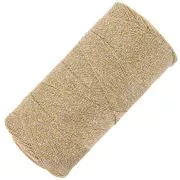 Bobina cerata Linhasita per micro macramè 0,35 mm Dorato (Ouro-Prata)x448m