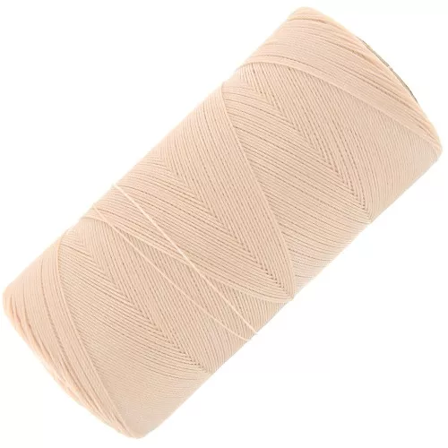 Bobina di filo cerato Linhasita per micro macramè 0,35 mm - Sabbia (924) x448m