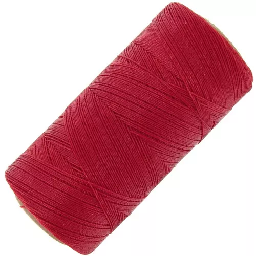 Bobina di filo cerato Linhasita per micro macramè 0,35 mm - Rosso (233) x448m
