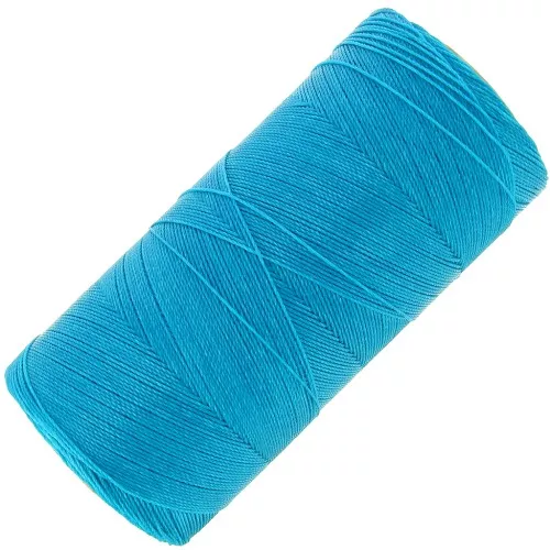 Bobina di filo cerato Linhasita per micro macramè 0,35 mm Turchese scuro (707) x448m