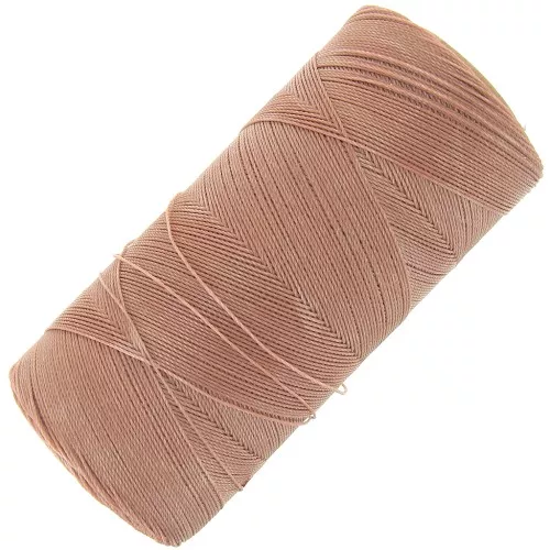Bobina di filo cerato Linhasita per micro macramè 0,35 mm - Sabbia (214) x448m