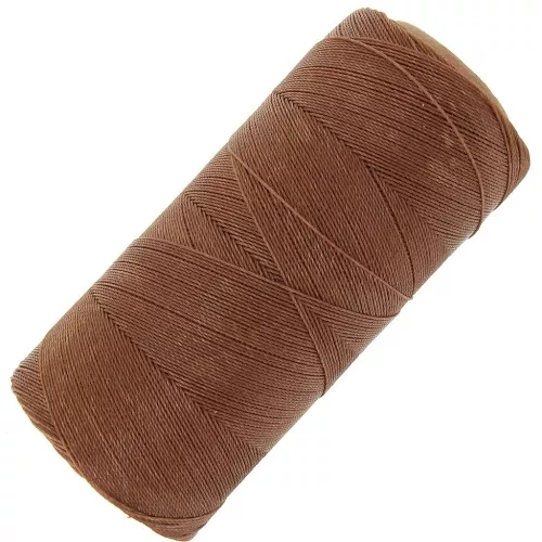 Bobina di filo cerato Linhasita per micro macramè 0,35 mm - Legno (21) x448m