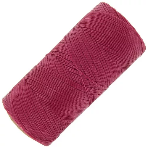 Bobina di filo cerato Linhasita per micro macramè 0,35 mm - Lampone (235) x448m