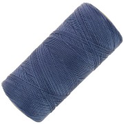 Bobina di filo cerato Linhasita per micro macramè 0,35 mm Dark Jean Blue (275) x448m