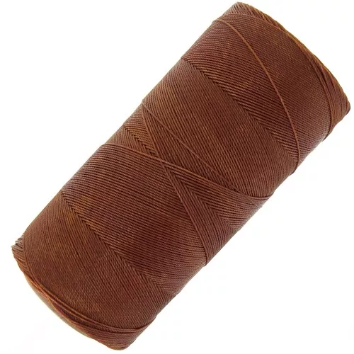 Bobina di filo cerato Linhasita per micro macramè 0,35 mm - Marrone (631) x448m