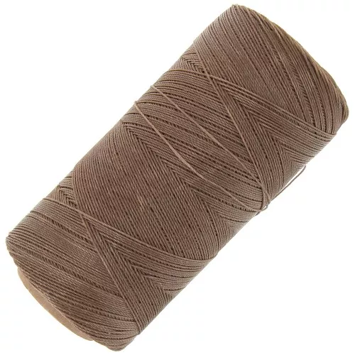 Bobina di filo cerato Linhasita per micro macramè 0,35 mm - Café au lait (612) x448m