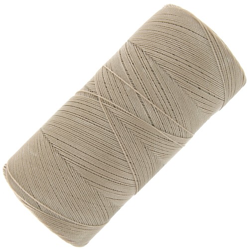 Bobina di filo cerato Linhasita per micro macramè 0,35 mm - Beige (05) x448m