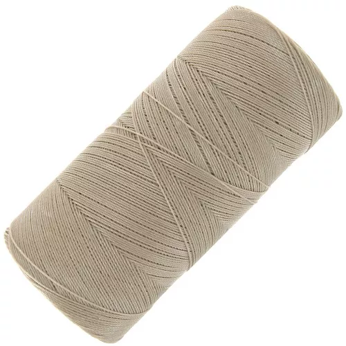 Bobina di filo cerato Linhasita per micro macramè 0,35 mm - Beige (05) x448m