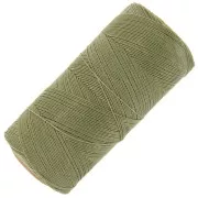 Filo cerato Linhasita per micro macramè 0,35 mm - Verde militare (90) x448 m