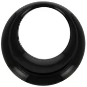Pendenti - Abbellimenti - Pendentif rond évidé en résine opaque 44 mm - Noir x1 Pendentif rond évidé en résine opaque 44 mm - Noir x1