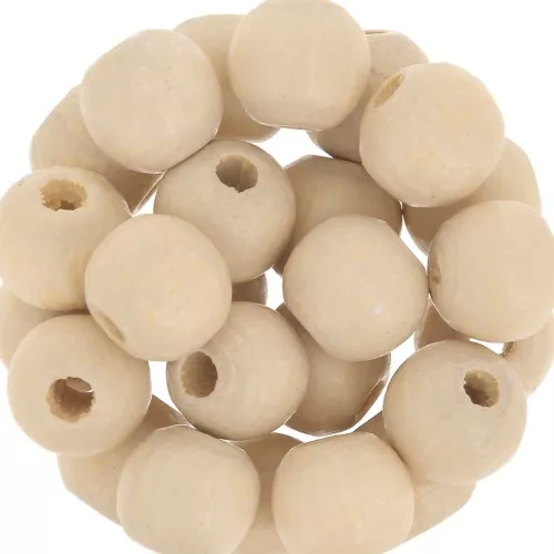 Tonde in legno mm. 6 Beige x25