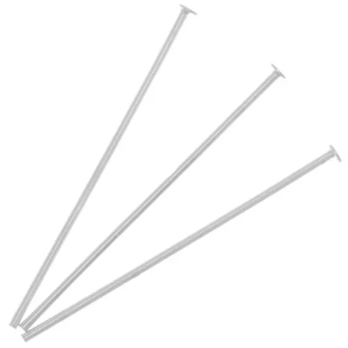 Chiodini a testa piatta 30x0,8 mm in argento 925 x10