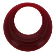 Pendente a cerchio scavato in resina opaca 34.5 mm - Bordeaux x1|raw }}