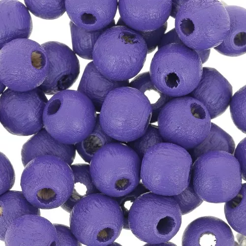 Tonde in legno mm. 6 Violet x25