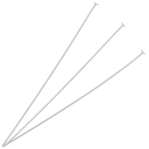 Chiodini a testa piatta 50x0,5 mm in argento 925 x10