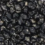 Perline in vetro Mini Gemduo 2 fori 6x4 mm - Jet x5g