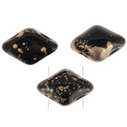 Perline in vetro Mini Gemduo 2 fori 6x4 mm - Jet x5g