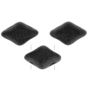 Perline in vetro Mini Gemduo 2 fori 6x4 mm - Jet Mat x5g