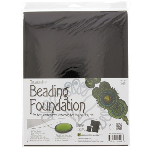 Base di feltro per ricamo - 28x22 cm Bianco - nero x4