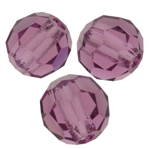 Sfere Sfaccettate cristallo Preciosa 4 mm - Amethyst x20