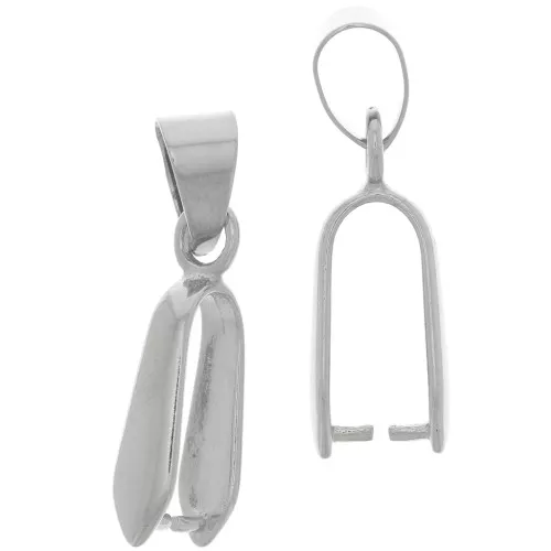 Ganci pendenti mm. 25 rodio x1