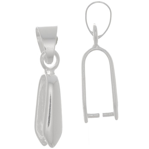 Ganci pendenti mm. 25 Placcatura argento fino x1
