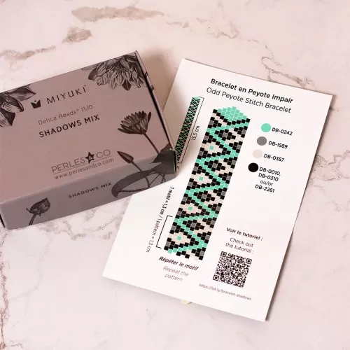 Kit perle Miyuki By Perles & Co -  Assortimento Miyuki Delica 11/0 Shadows Mix