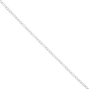 Catena maglia alternata (1x3) 2.5 mm Argento 925 x50 cm|raw }}