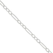Catena maglia alternata (1x3) 2.5 mm Argento 925 x50 cm