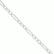 Catena maglia alternata (1x3) 2.5 mm Argento 925 x50 cm