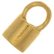 Terminale per cordone da 4 mm - Placcato oro 3 micron x1