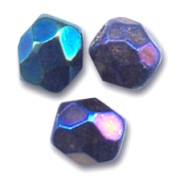 Sfaccettate mm. 4 Jet Blue Iris x50|raw }}