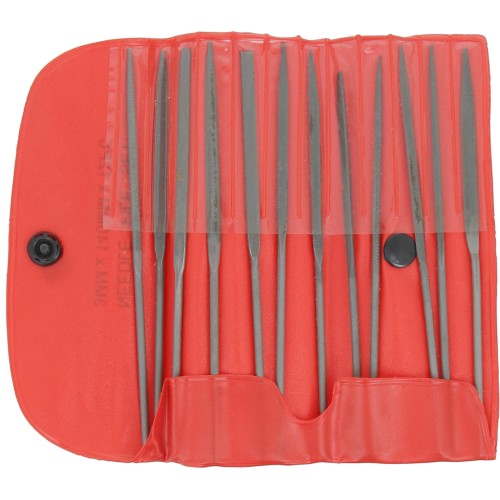 Set di 12 lime ad ago da 14 cm a grana media e grossa - utensili per gioielleria
