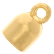 Terminale per cordone da 5 mm - Dorato con oro fino x1|raw }}