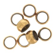 Schiaccini tondi 3mm - Acciaio inossidabile 316 dorato x25|raw }}