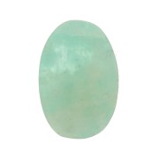 Cabochon ovale piatto -disco - 6x4 mm pietra semi preziosa- Amazzonite x1