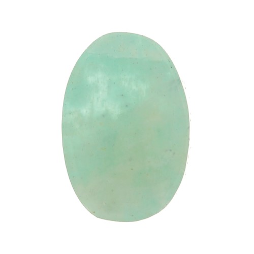 Cabochon ovale piatto -disco - 6x4 mm pietra semi preziosa- Amazzonite x1