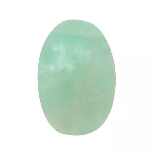 Cabochon ovale piatto -disco - 6x4 mm pietra semi preziosa- Amazzonite x1