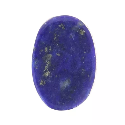 Cabochon ovale piatto -disco- 6x4 mm pietra semi preziosa - Lapis lazzuli x1