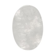 Cabochon ovale piatto -disco- 6x4 mm pietra semi preziosa - Pietra di luna x1