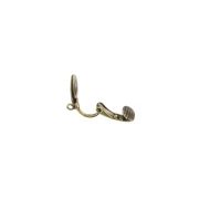 Ganci a clip con disco sgualcito mm. 10  bronzo x2